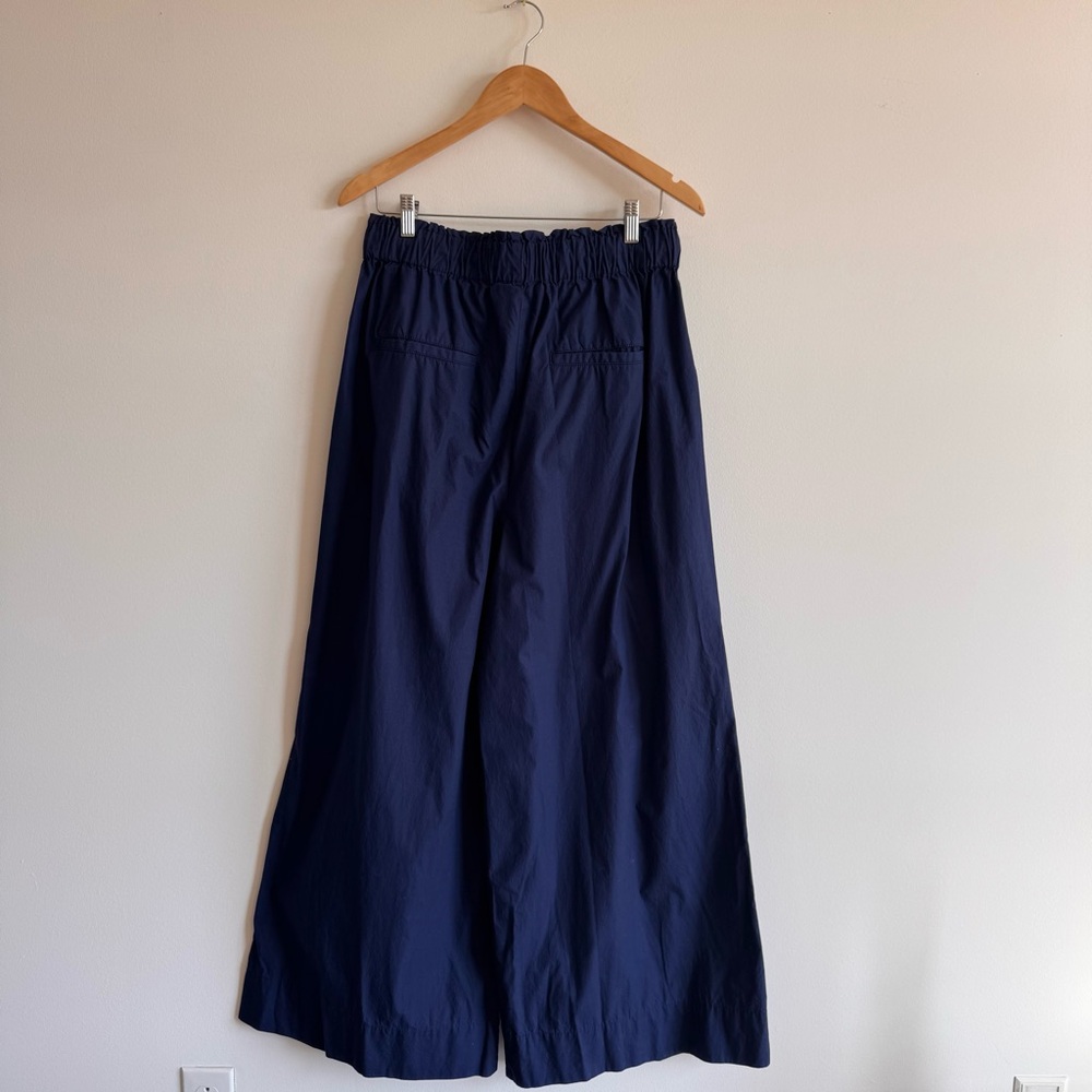 Anthropologie Maeve | Royal Blue Skirty Utility Wide-Leg Trouser Pants ~ Medium - Picture 12 of 13